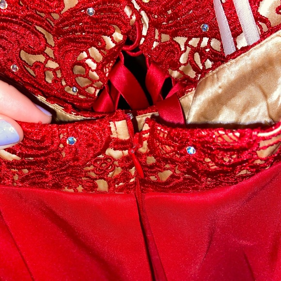 gorgeous two piece red party dress! - Picture 8 of 8